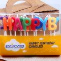 Happy Birthday Letter Candles Pick Set Word Candle